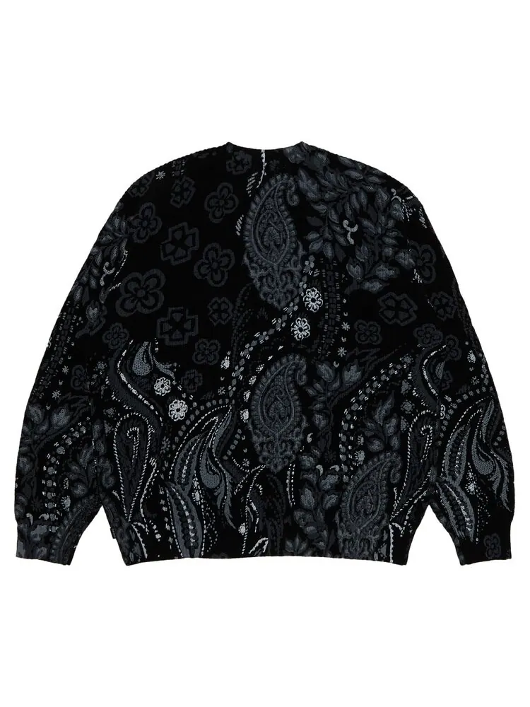 Свитер Supreme Printed Paisley Sweater — изображение 2 из 3, черный