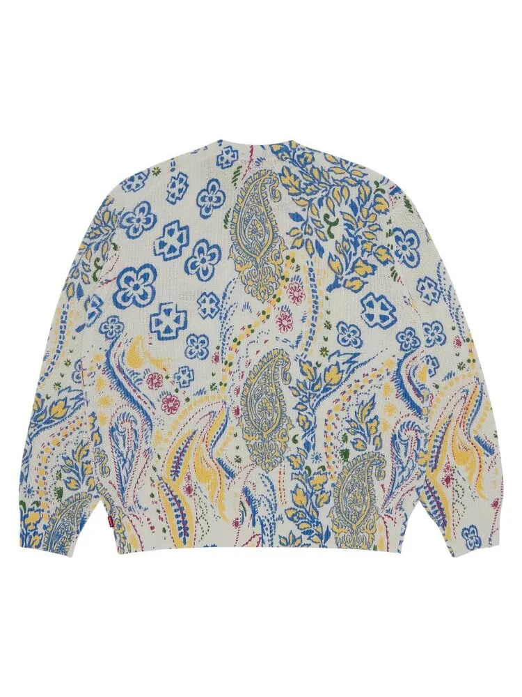Свитер Supreme Printed Paisley Sweater — изображение 2 из 3, белый