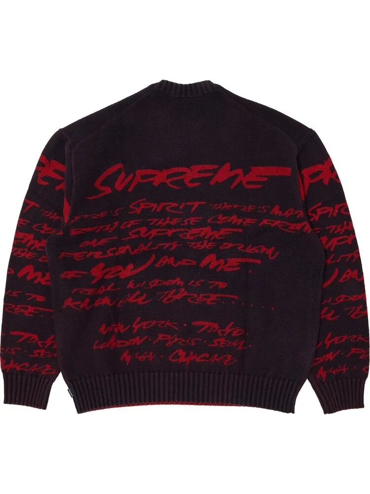 Свитер Supreme Futura 'Navy' — изображение 2 из 3, синий