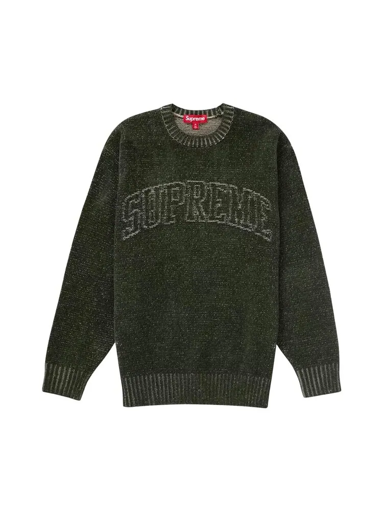 Свитер Supreme Contrast Arc Sweater — изображение 1 из 1, оливковый