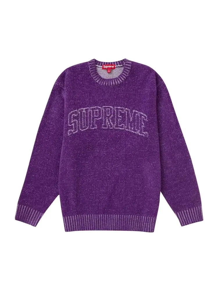 Свитер Supreme Contrast Arc Sweater — изображение 1 из 1, фиолетовый