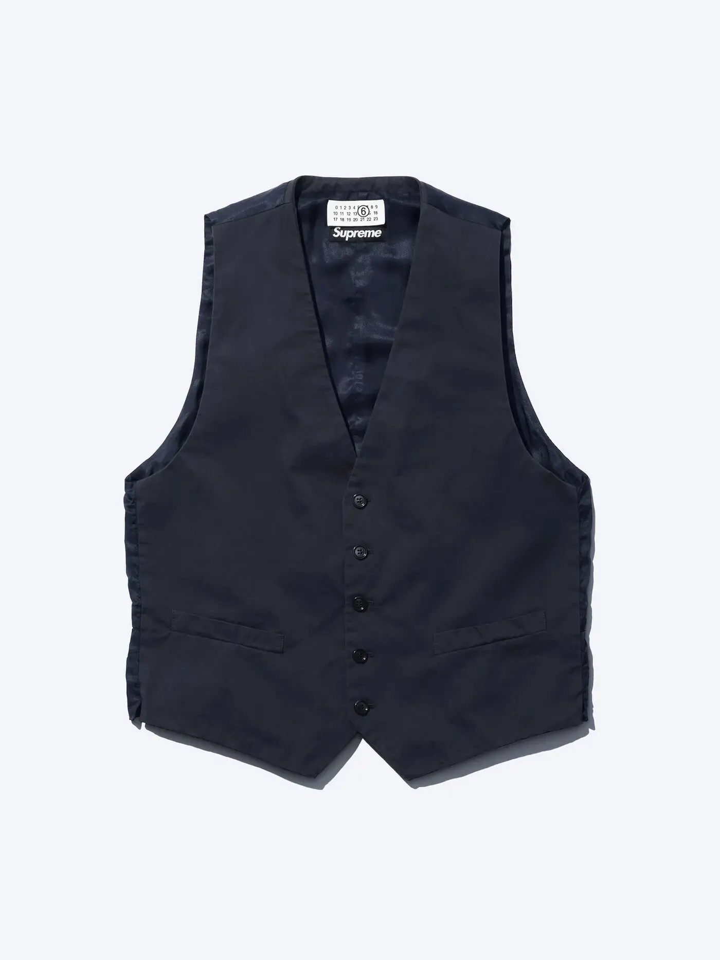 Жилет Supreme x MM6 Maison Margiela Washed Cotton — изображение 1 из 2, синий