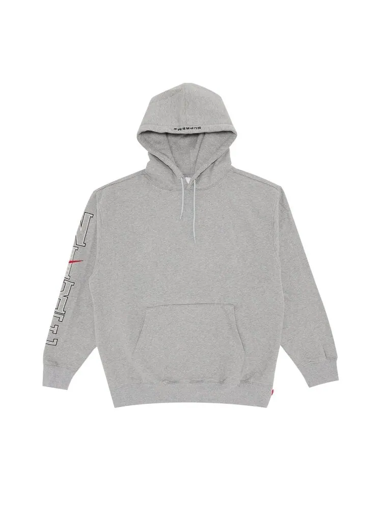 Толстовка Supreme x Nike Hooded Sweatshirt — изображение 1 из 3, серый