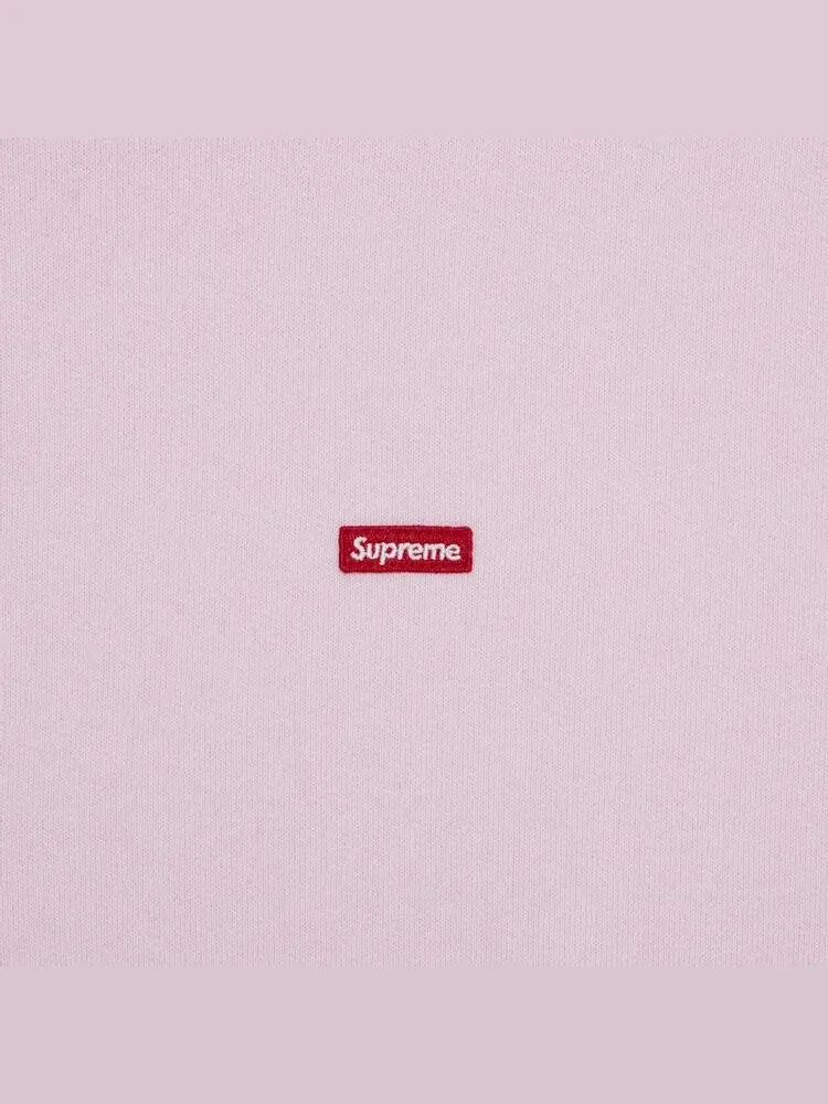 Толстовка Supreme Small Box Hooded 'Light Pink' — изображение 2 из 2, розовый