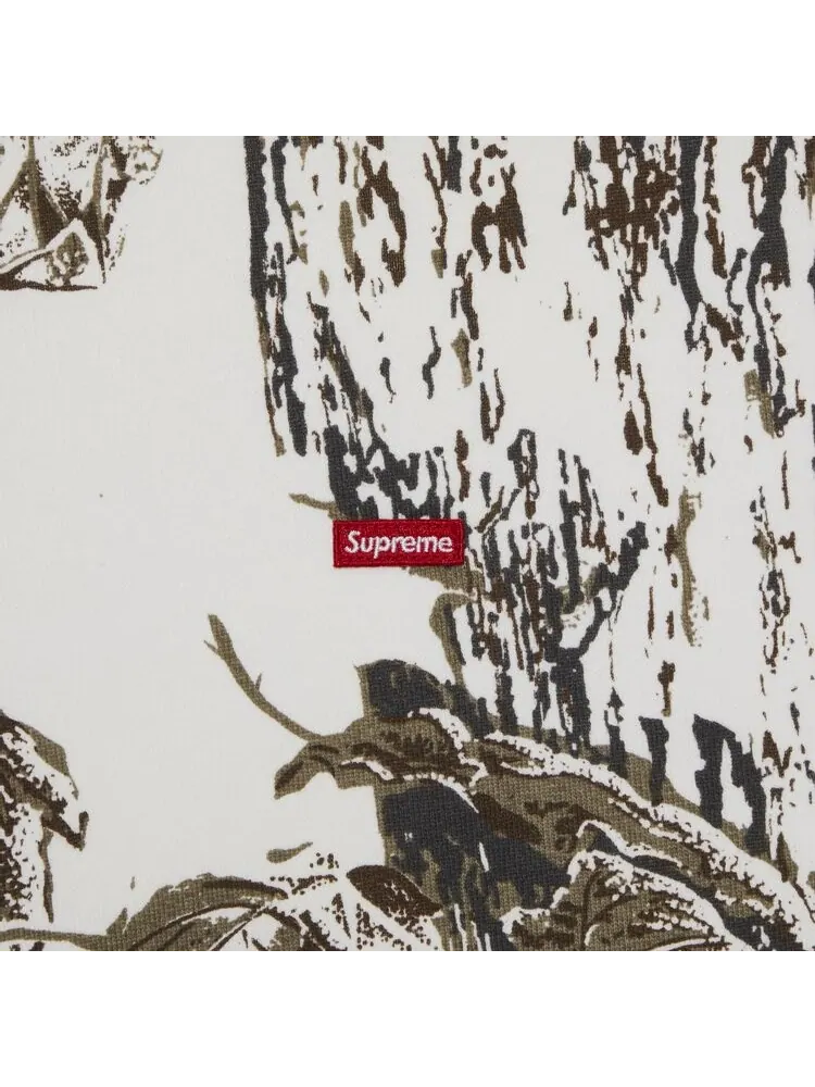 Толстовка Supreme Small Box Hooded 'Snow Camo' — изображение 2 из 2, белый