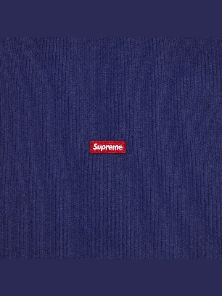 Толстовка Supreme Small Box Hooded 'Washed Navy' — изображение 2 из 2, синий