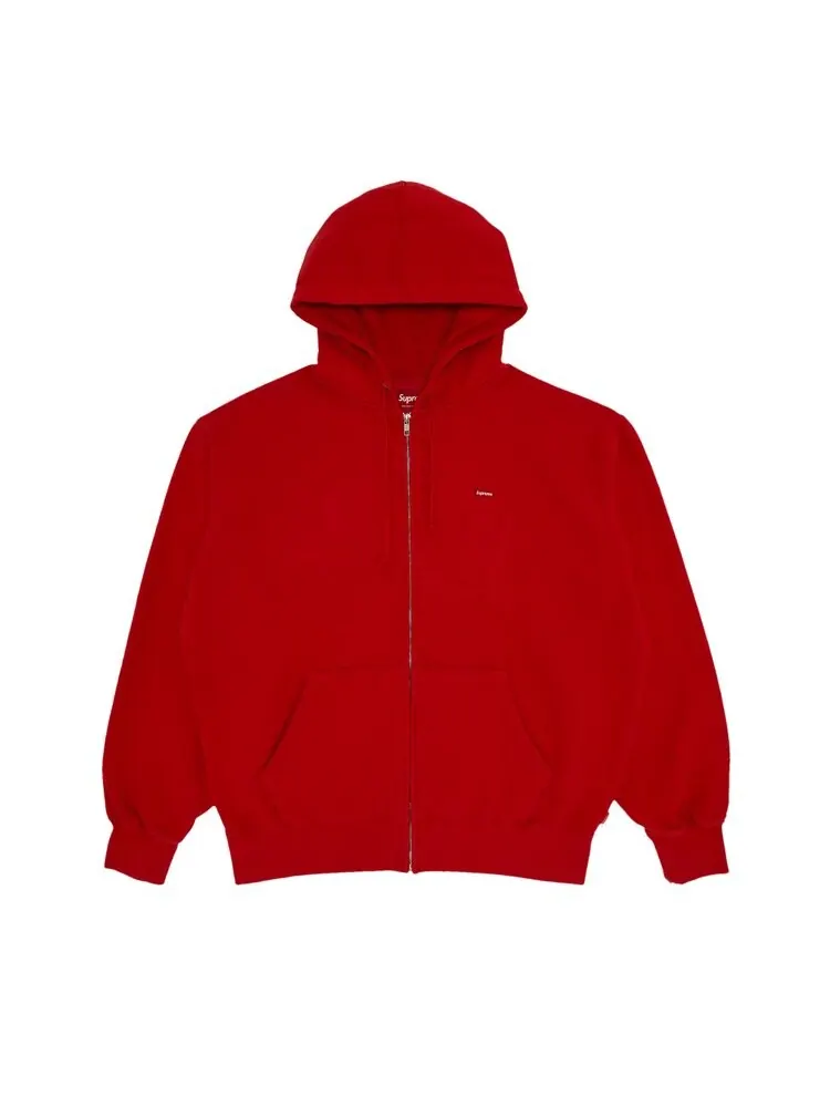 Толстовка Supreme Overdyed Small Box Zip Up Hooded Sweatshirt — изображение 1 из 2, красный