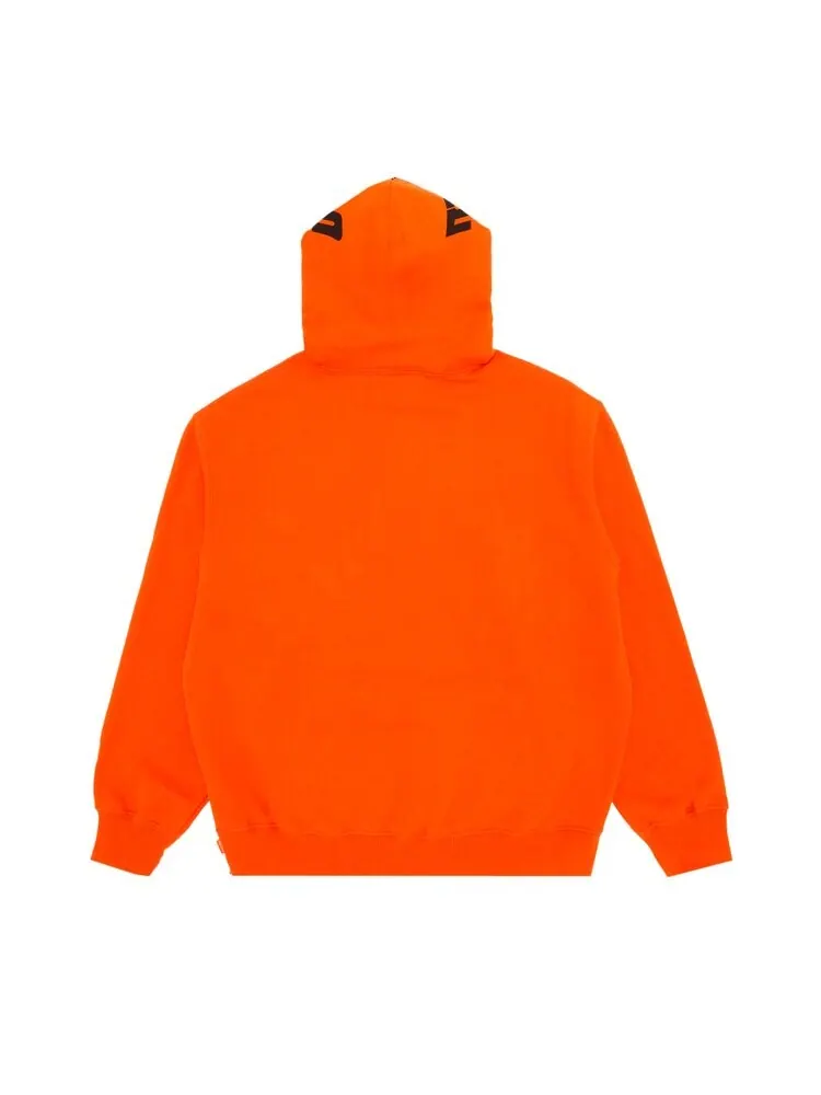 Толстовка Supreme Warm Up Hooded Sweatshirt — изображение 2 из 3, оранжевый
