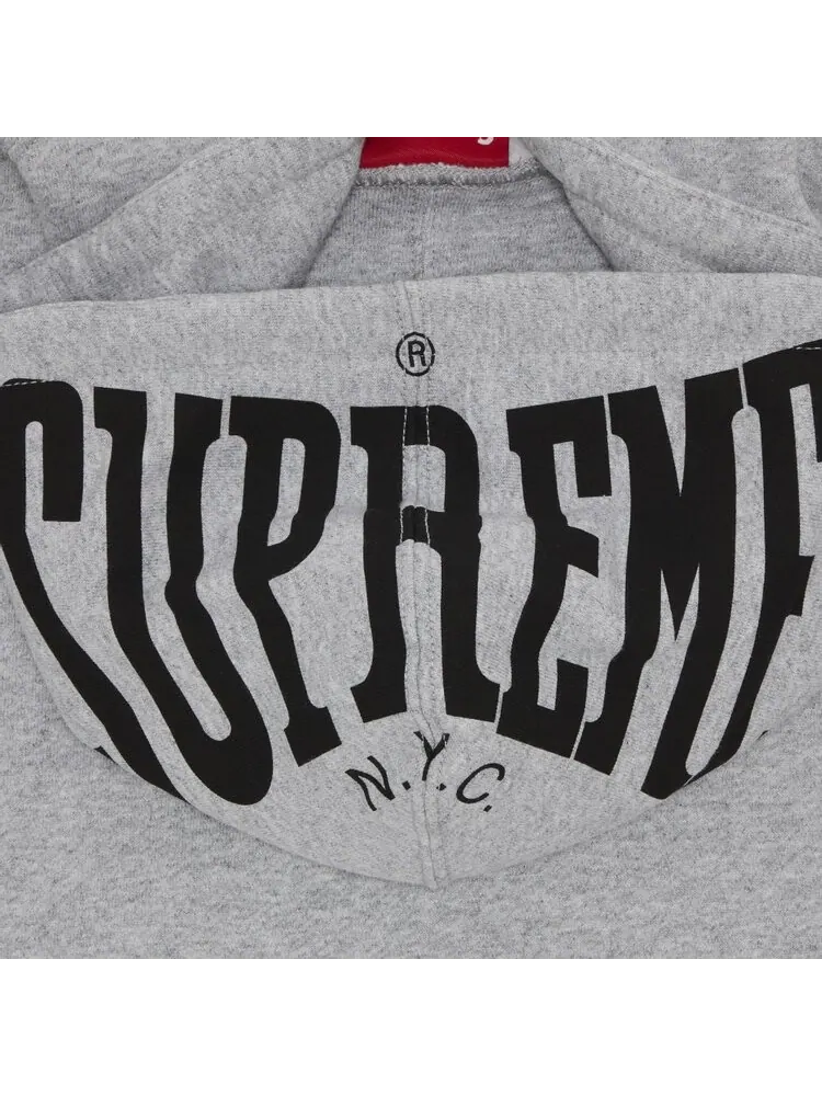 Толстовка Supreme Warm Up Hooded Sweatshirt — изображение 3 из 3, серый