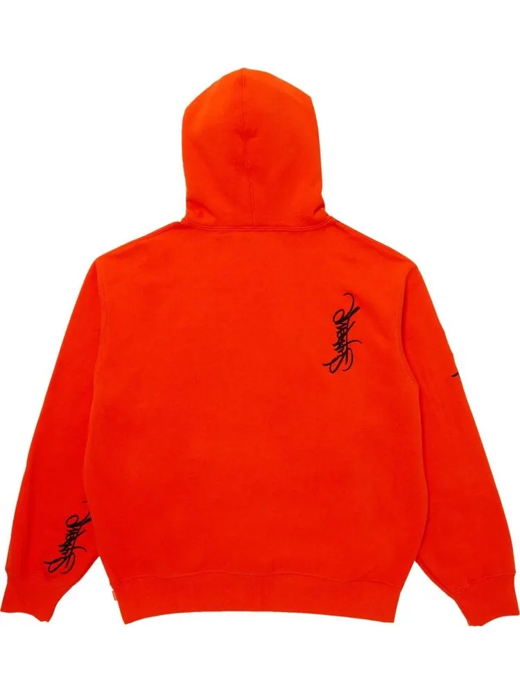 Толстовка Supreme Tag Hooded 'Bright Orange' — изображение 2 из 3, оранжевый