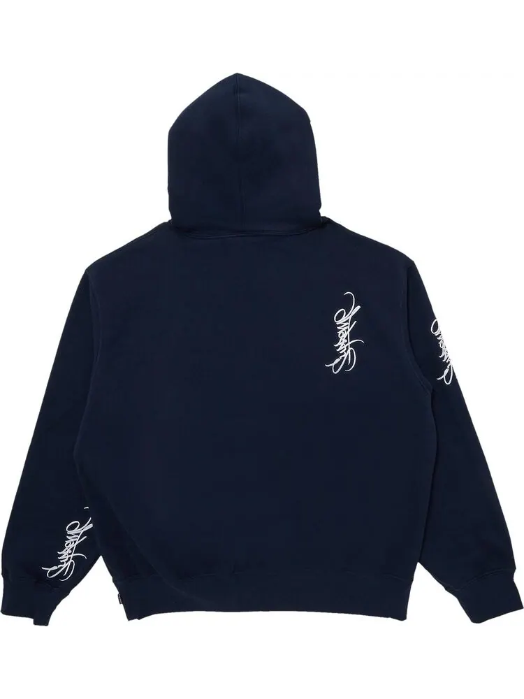 Толстовка Supreme Tag Hooded 'Navy' — изображение 2 из 3, синий