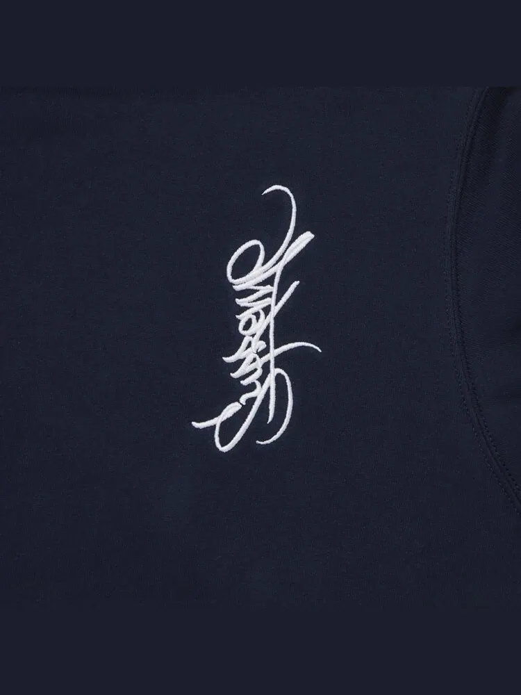 Толстовка Supreme Tag Hooded 'Navy' — изображение 3 из 3, синий