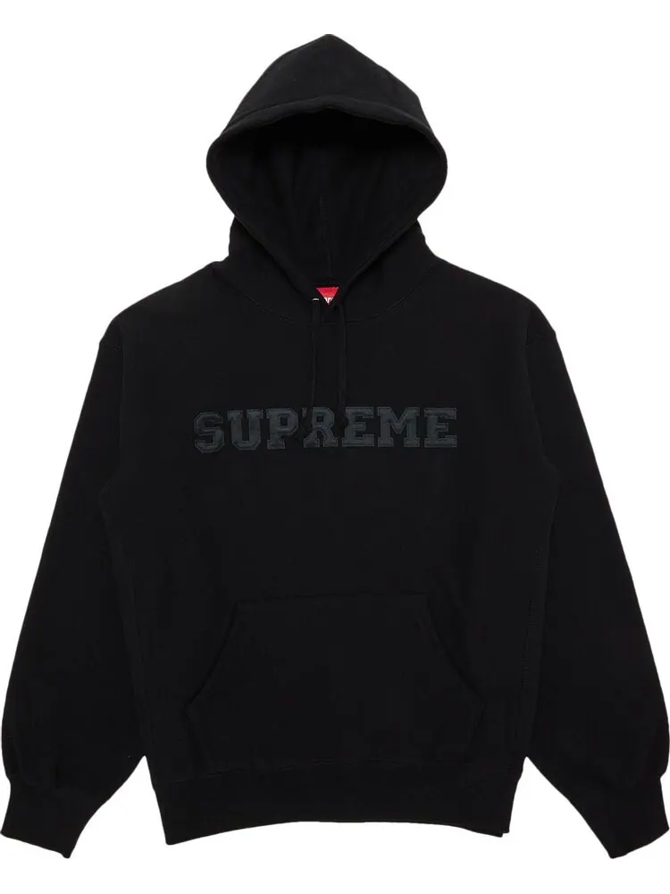 Толстовка Supreme Collegiate Hooded 'Black' — изображение 1 из 2, черный