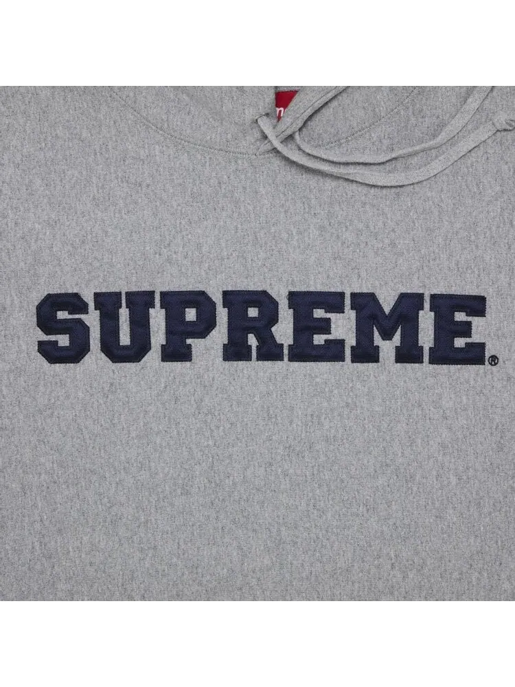 Толстовка Supreme Collegiate Hooded 'Heather Grey' — изображение 2 из 2, серый