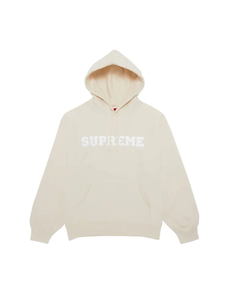 Толстовка Supreme Collegiate Hooded 'Natural' — изображение 1 из 2, белый