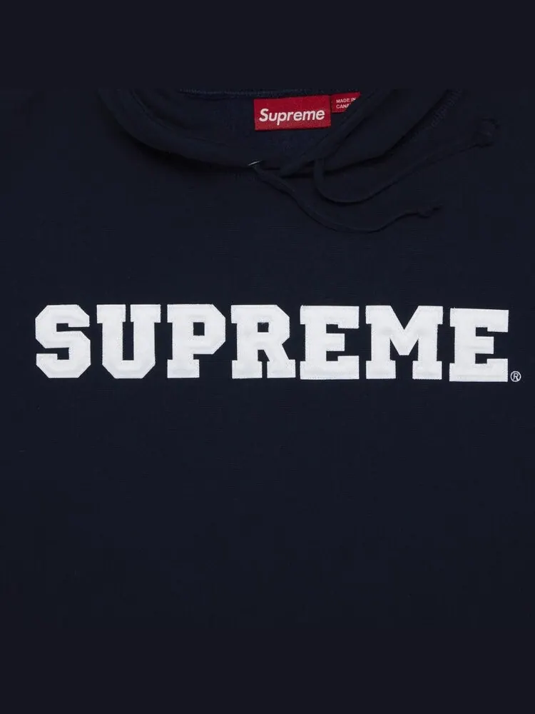 Толстовка Supreme Collegiate Hooded Navy — изображение 2 из 2, синий