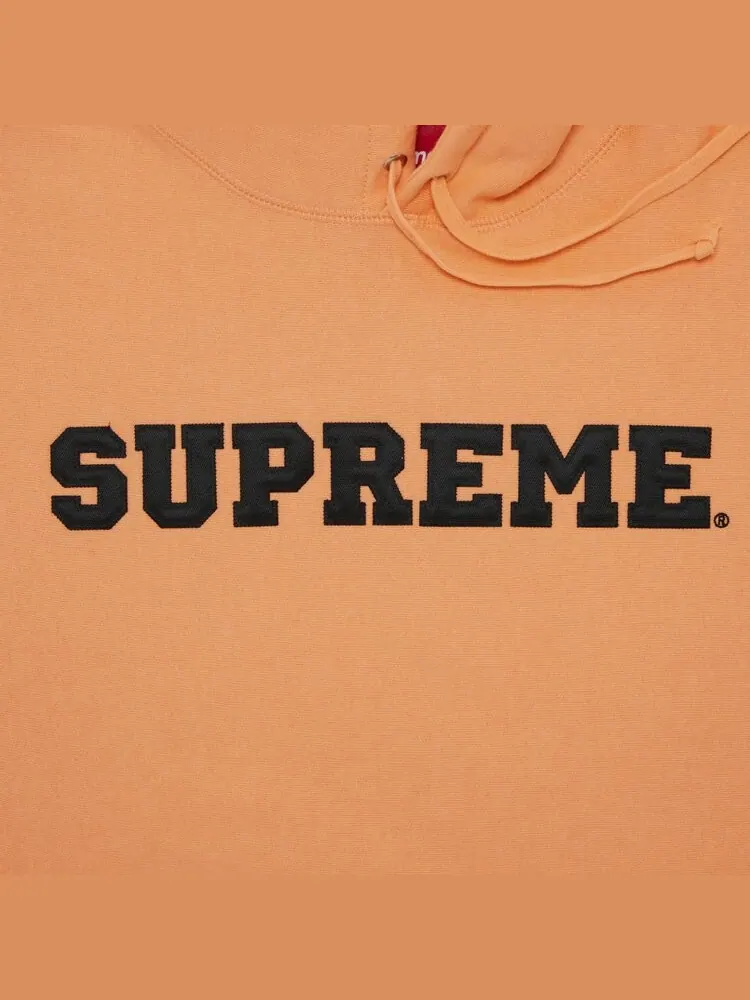 Толстовка Supreme Collegiate Hooded 'Peach' — изображение 2 из 2, оранжевый