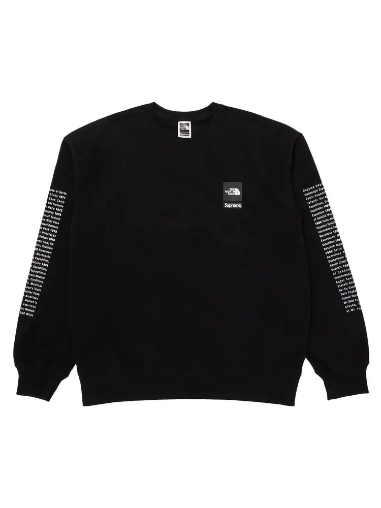 Толстовка Supreme x The North Face Crewneck — изображение 1 из 3, черный