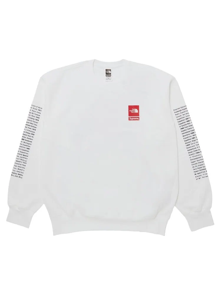 Толстовка Supreme x The North Face Crewneck — изображение 1 из 3, белый