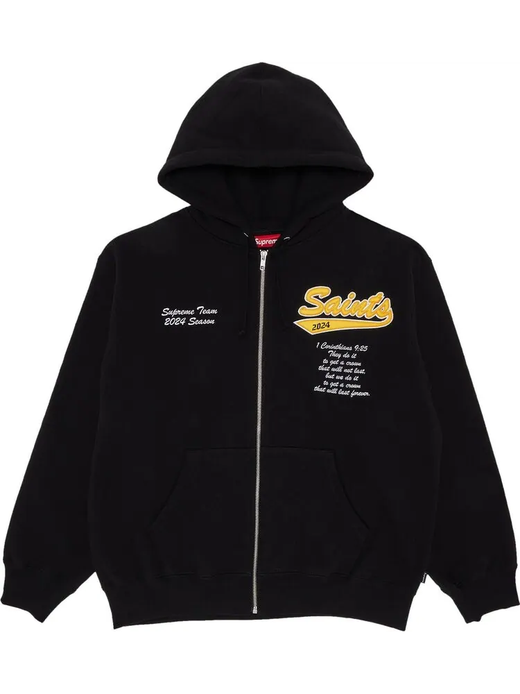 Толстовка Supreme Salvation Zip Up Hooded 'Black' — изображение 1 из 3, черный