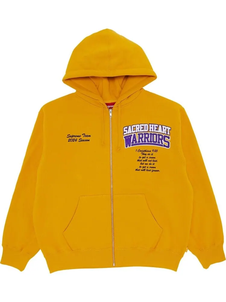 Толстовка Supreme Salvation Zip Up Hooded 'Gold' — изображение 1 из 3, золото