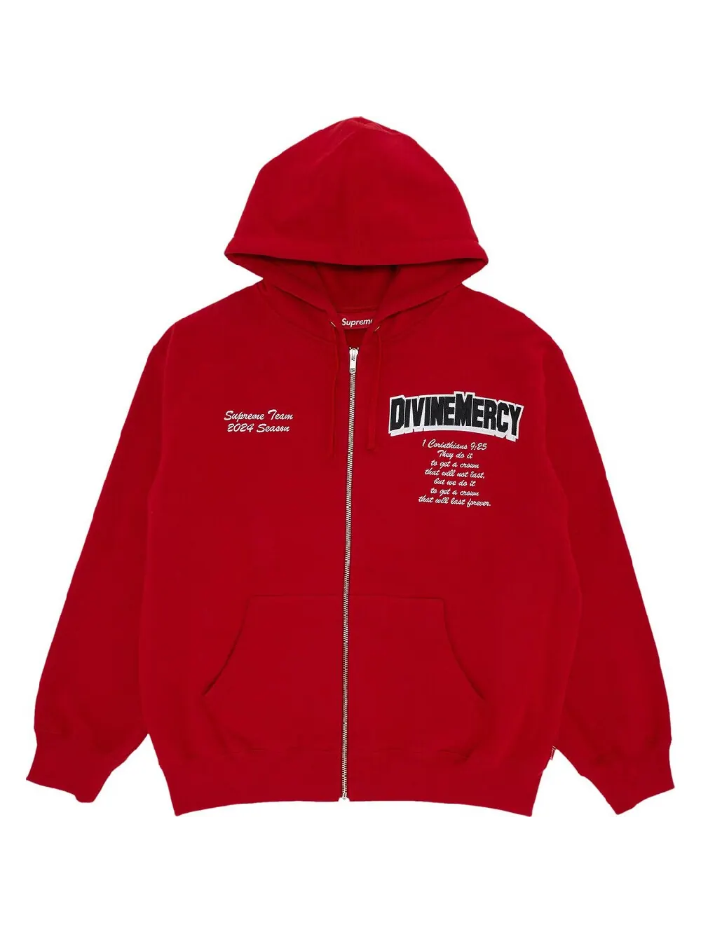 Толстовка Supreme Salvation Zip Up — изображение 1 из 3, красный