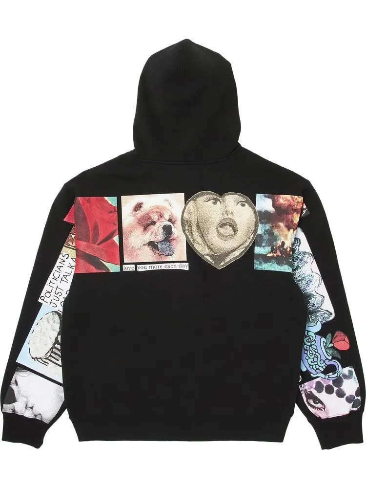 Толстовка Supreme Spread Zip Up Hooded 'Black' — изображение 2 из 3, черный