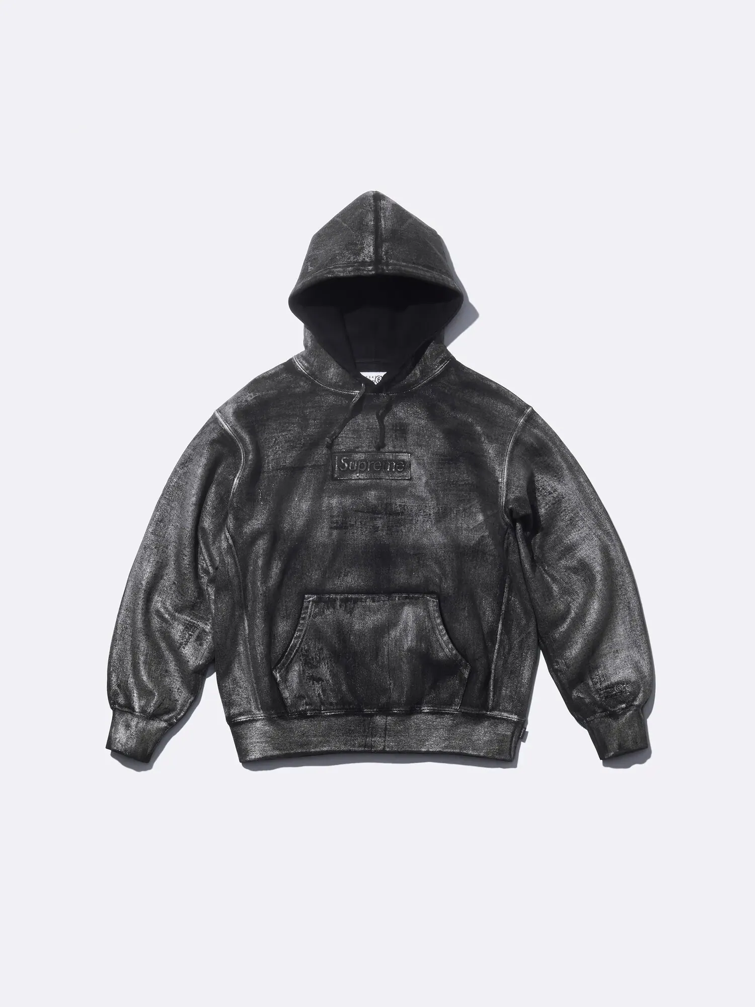 Толстовка Supreme x MM6 Maison Margiela Foil Box Logo — изображение 1 из 5, черный