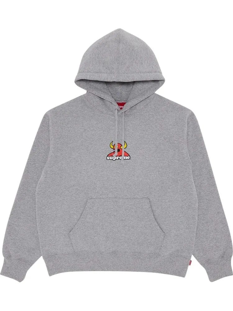 Толстовка Supreme x Toy Machine Hooded 'Heather Grey' — изображение 1 из 2, серый