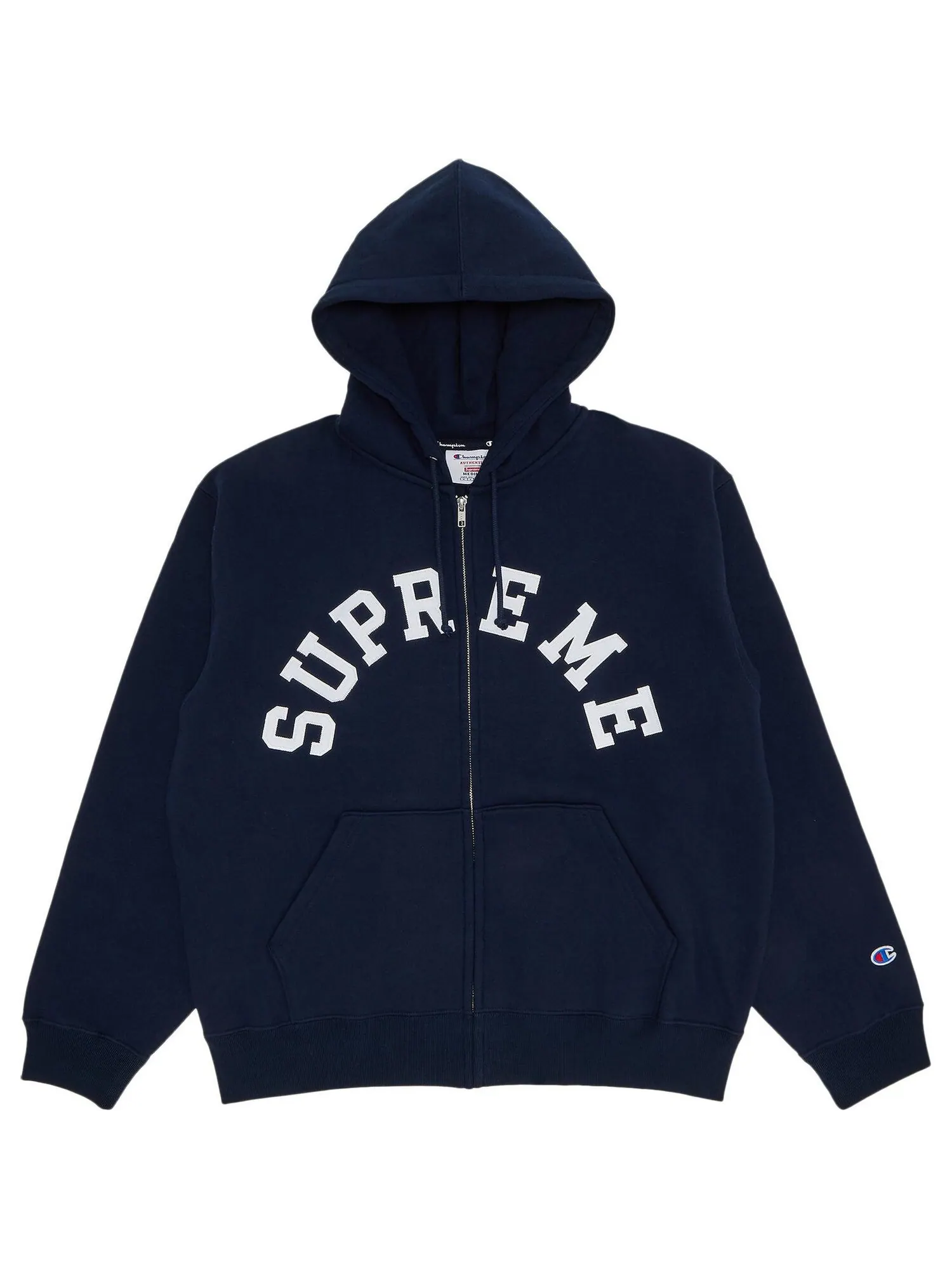 Толстовка Supreme x Champion Zip Up Hooded — изображение 1 из 2, синий