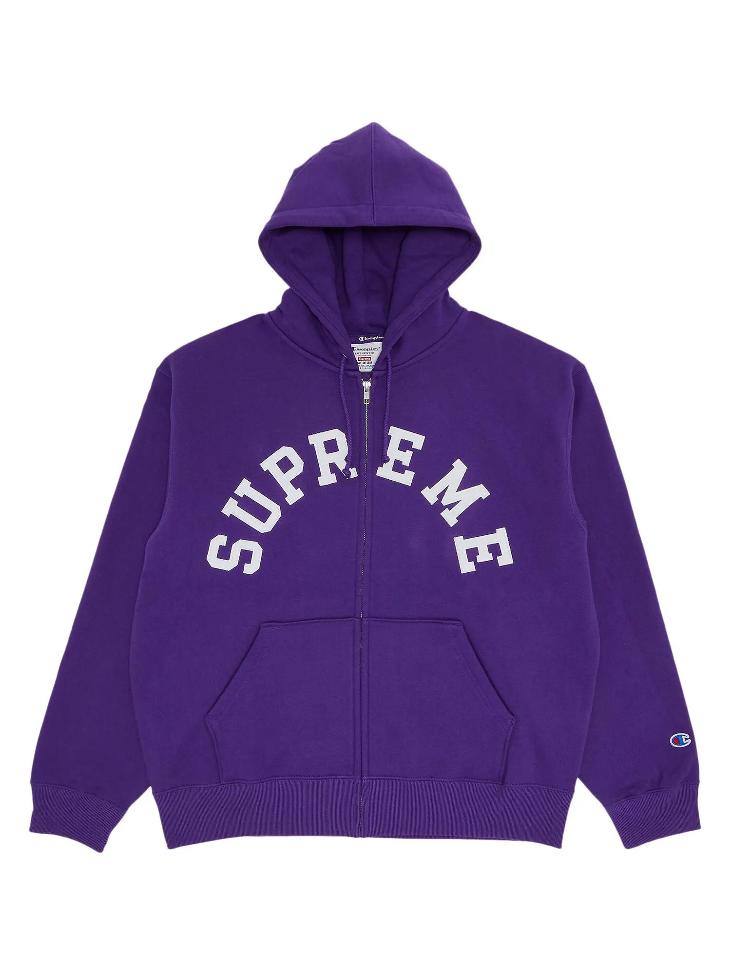 Толстовка Supreme x Champion Zip Up Hooded — изображение 1 из 2, фиолетовый