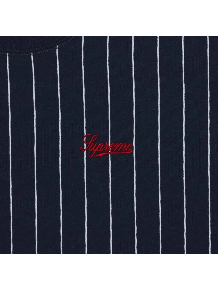 Толстовка Supreme Pinstripe Crewneck — изображение 2 из 2, синий