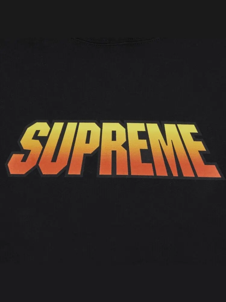 Толстовка Supreme Gradient Hooded 'Black' — изображение 2 из 2, черный