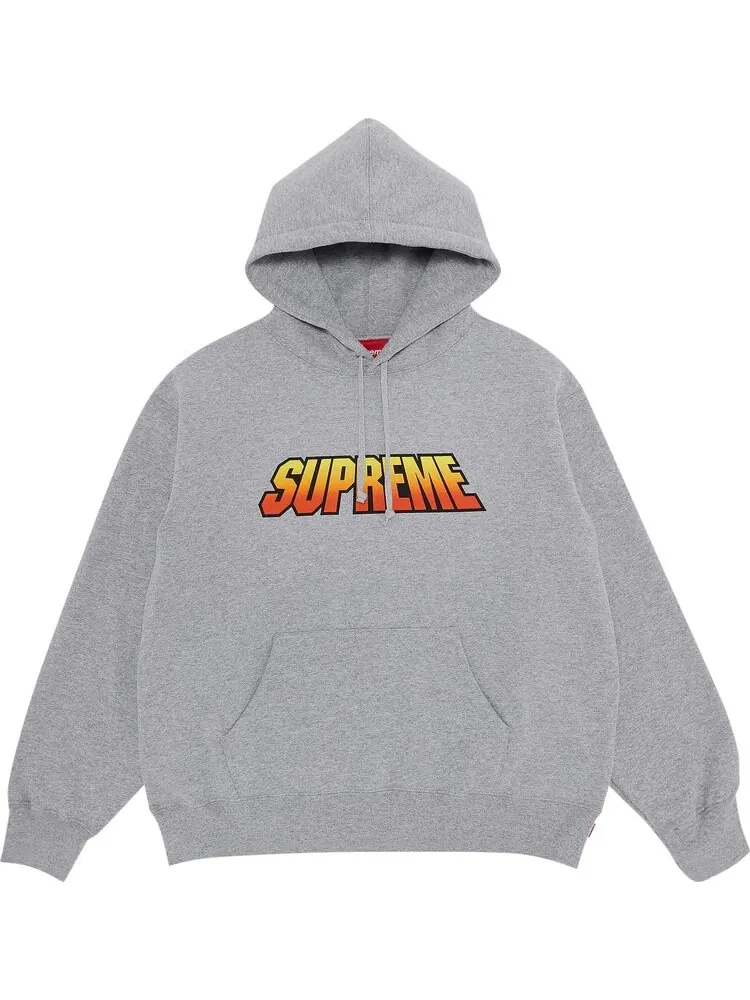 Толстовка Supreme Gradient Hooded 'Heather Grey' — изображение 1 из 2, серый
