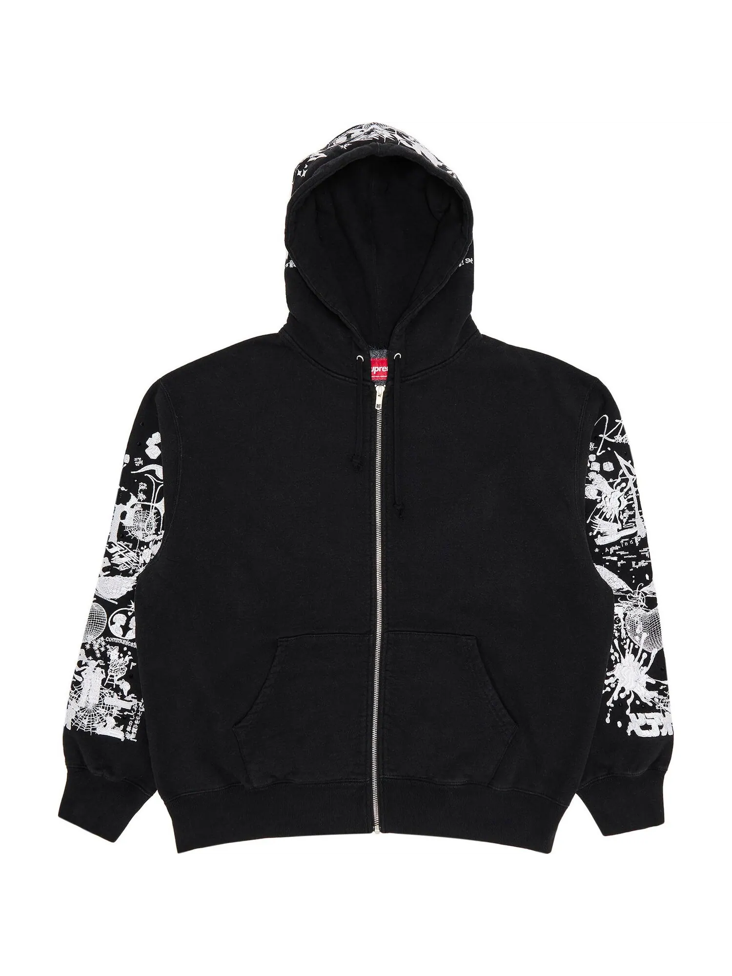 Толстовка Supreme AOI Zip Up Hooded — изображение 1 из 3, черный