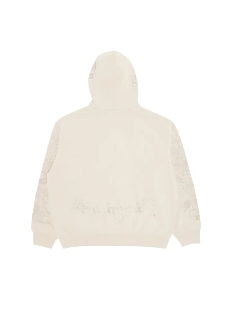 Толстовка Supreme AOI Zip Up Hooded Sweatshirt — изображение 2 из 3, бежевый