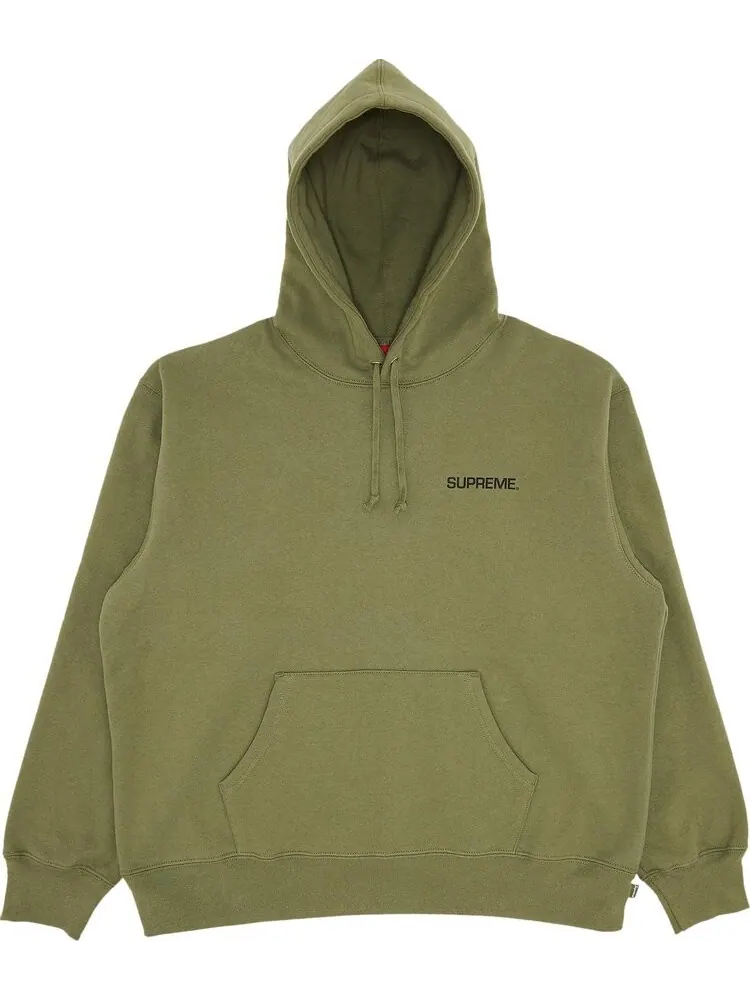 Толстовка Supreme Immortal Hooded 'Light Olive' — изображение 1 из 3, зеленый