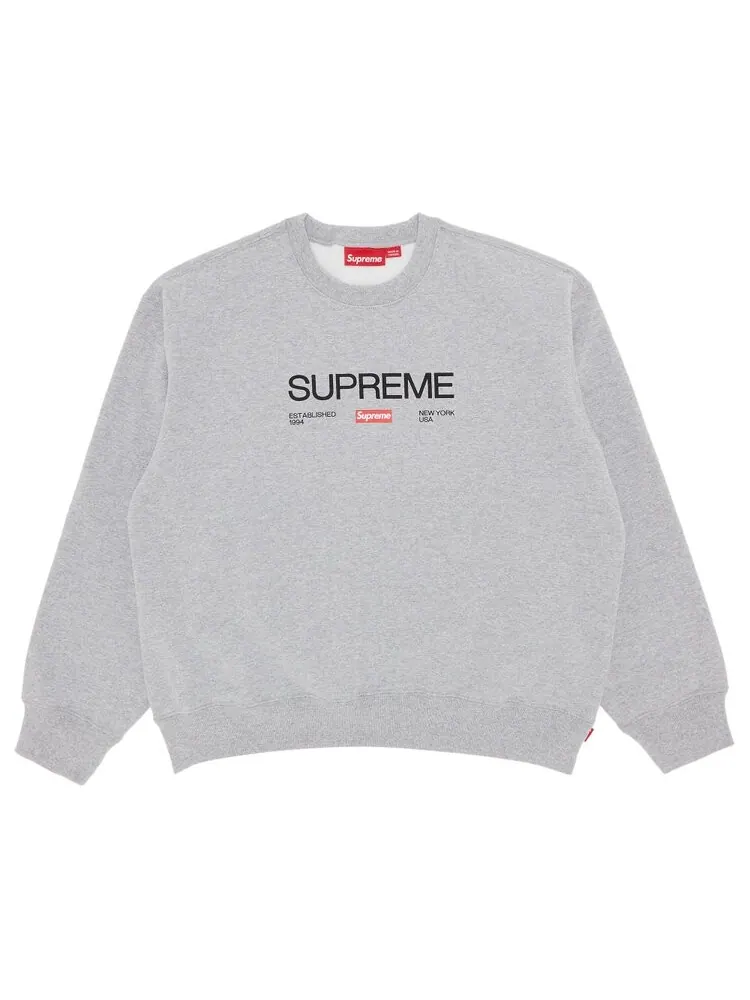 Толстовка Supreme Established Crewneck — изображение 1 из 2, серый