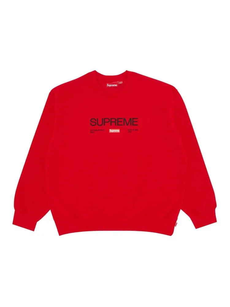 Толстовка Supreme Established Crewneck — изображение 1 из 2, красный