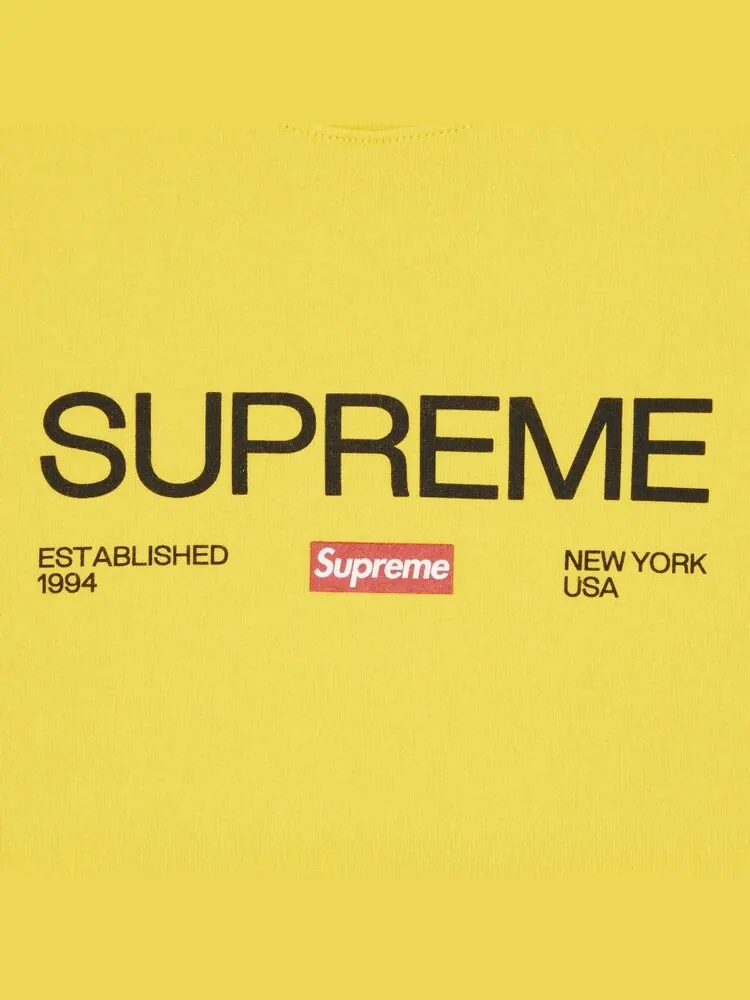 Толстовка Supreme Established Crewneck — изображение 2 из 2, желтый