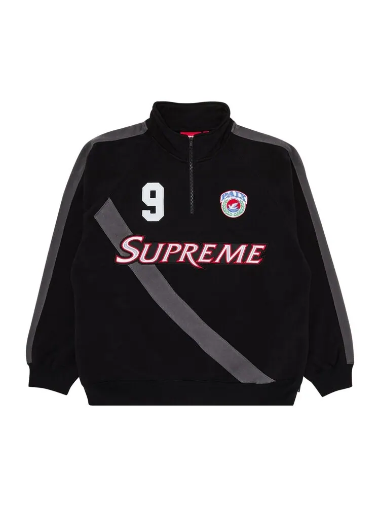 Толстовка Supreme Equipé Half Zip Sweatshirt — изображение 1 из 3, черный
