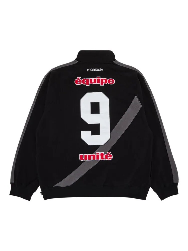 Толстовка Supreme Equipé Half Zip Sweatshirt — изображение 2 из 3, черный