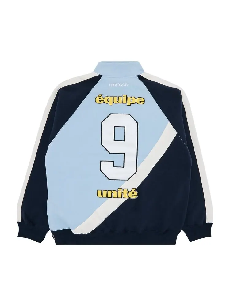 Толстовка Supreme Equipé Half Zip Sweatshirt — изображение 2 из 3, синий