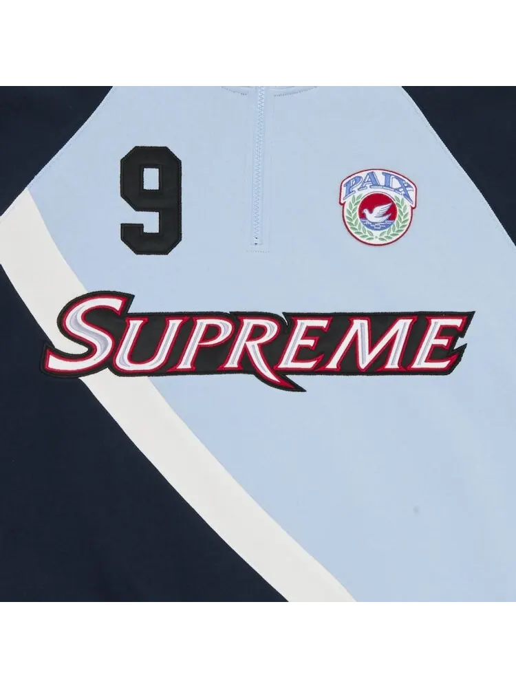 Толстовка Supreme Equipé Half Zip Sweatshirt — изображение 3 из 3, синий