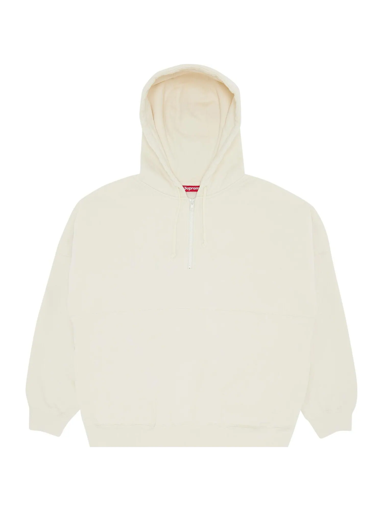 Худи Supreme Wrapped Half Zip — изображение 1 из 3, бежевый
