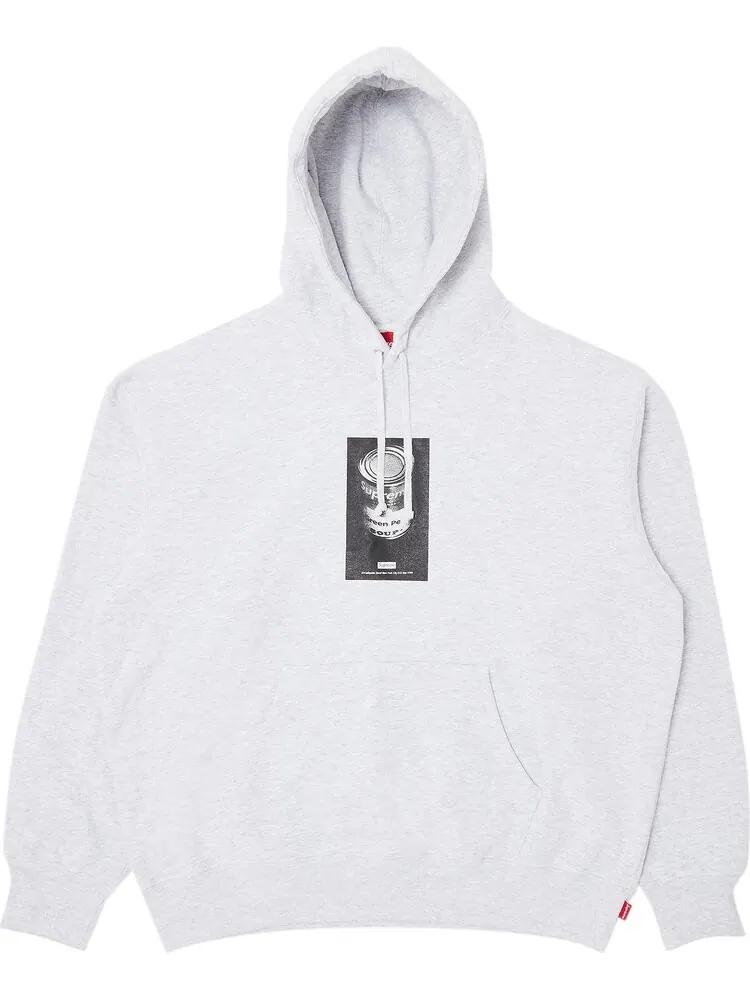 Толстовка Supreme Soup Can Hooded 'Ash Grey' — изображение 1 из 2, серый