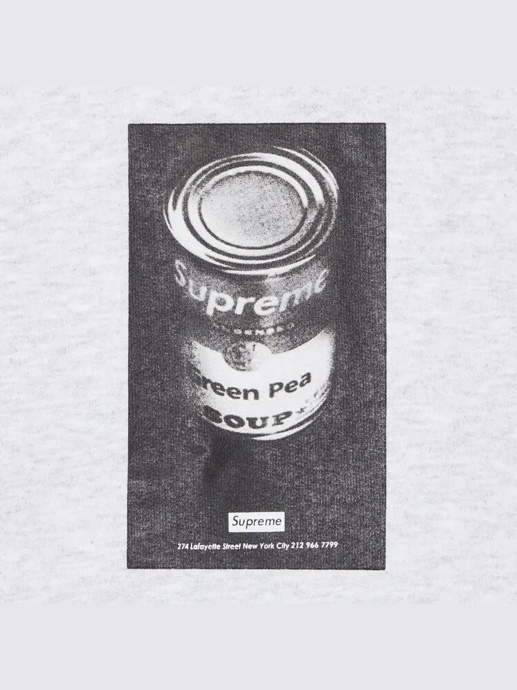 Толстовка Supreme Soup Can Hooded 'Ash Grey' — изображение 2 из 2, серый