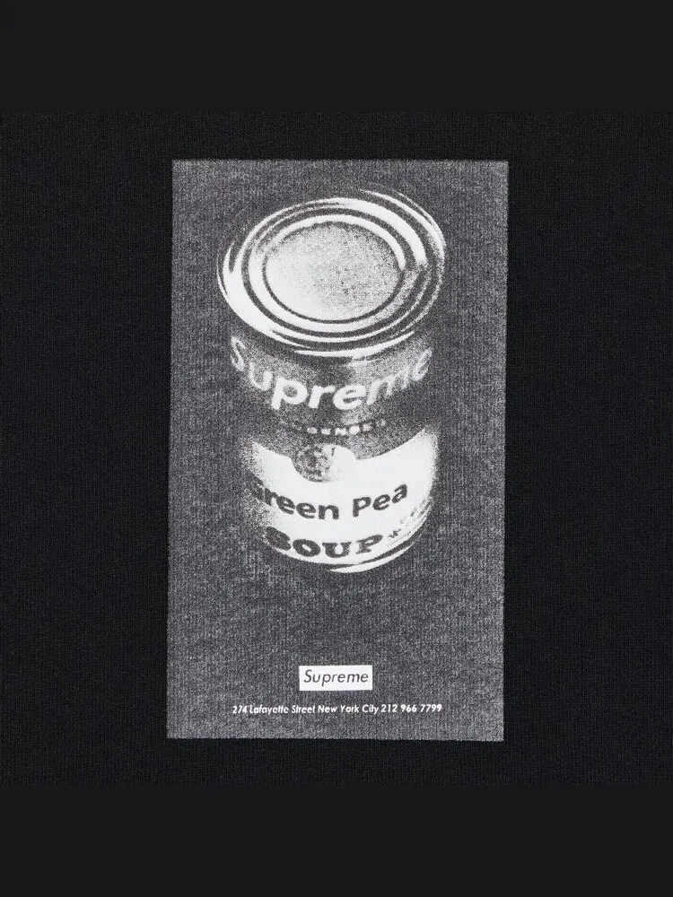 Толстовка Supreme Soup Can Hooded 'Black' — изображение 2 из 2, черный