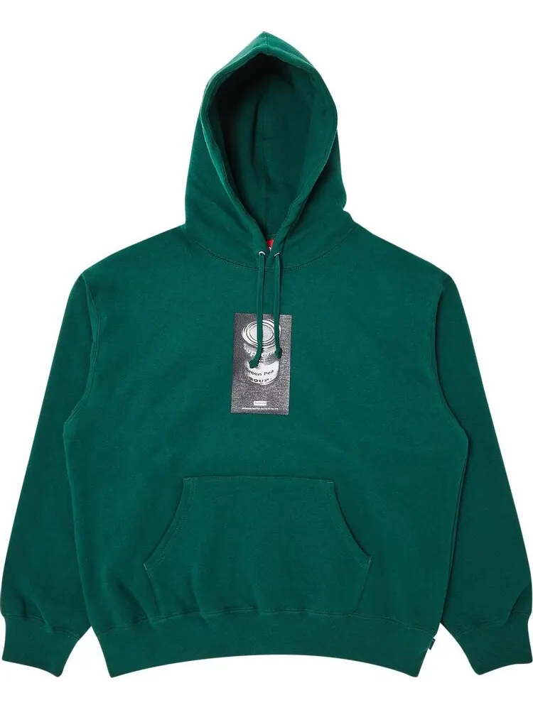 Толстовка Supreme Soup Can Hooded 'Dark Green' — изображение 1 из 2, зеленый