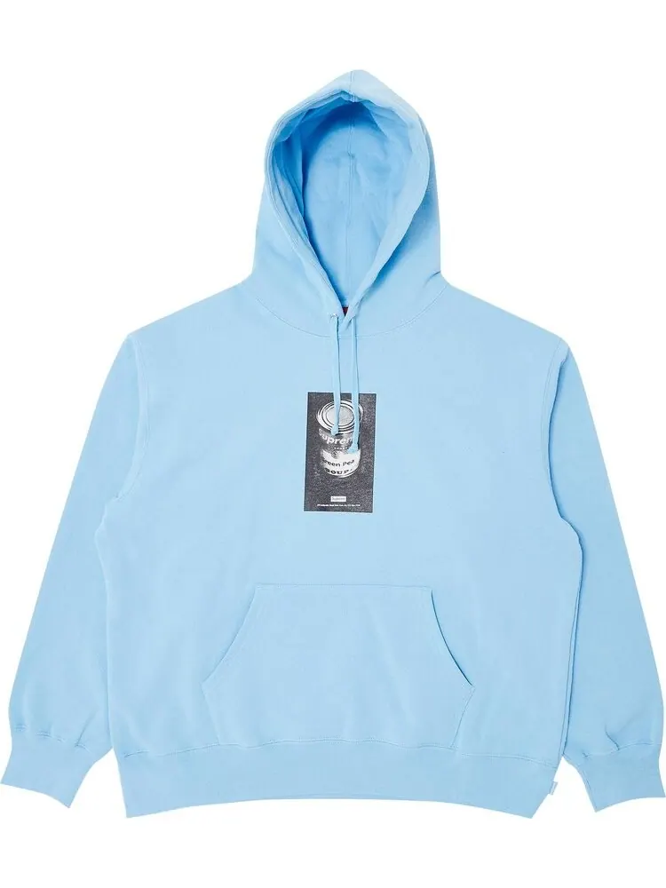 Толстовка Supreme Soup Can Hooded 'Light Blue' — изображение 1 из 2, синий